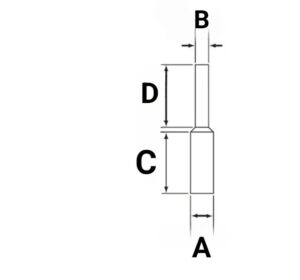 Silicone pull through plug dimension drawing