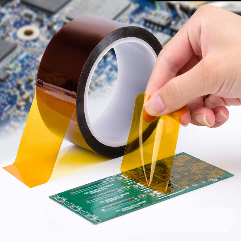 High temp amber polyimide masking tape